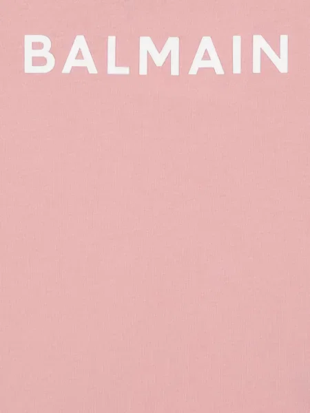 Koszulka dziecięca Balmain różowa