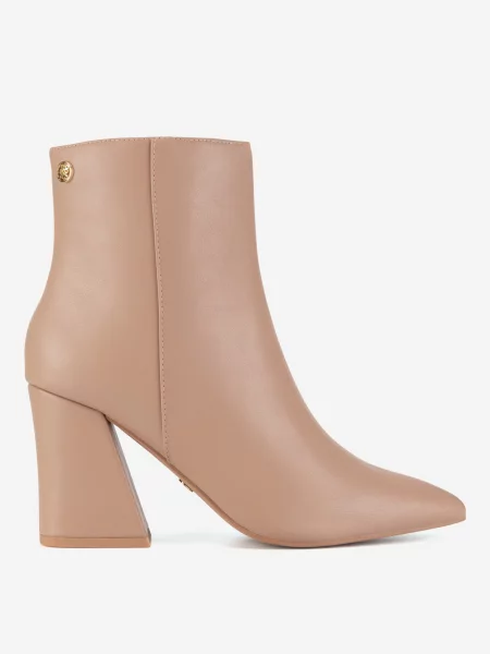 Botki Nine West beżowe