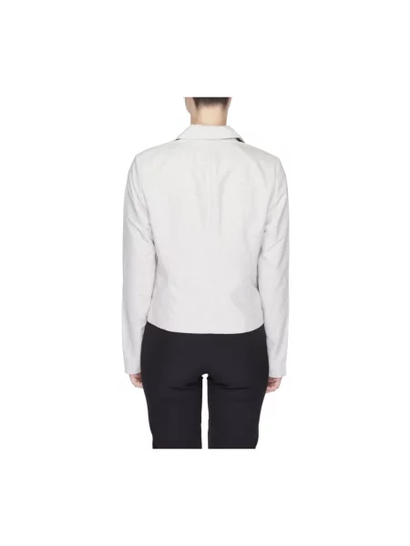 Lniana marynarka Vero Moda szara