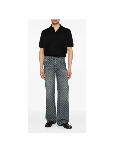 Koszulka polo Gucci czarna