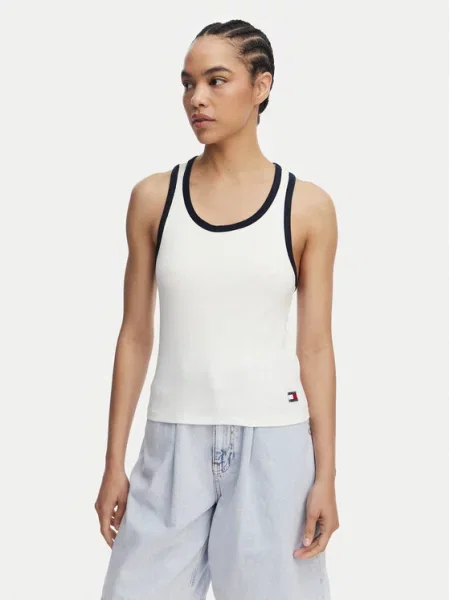 Tommy Hilfiger топ бял