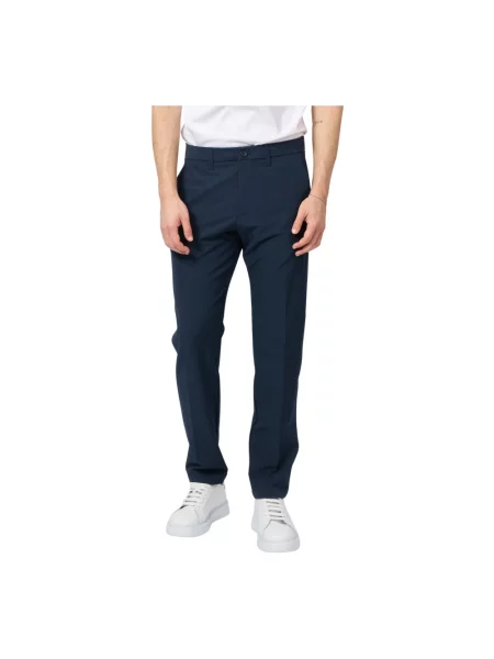Skinny spodnie Hugo Boss casual ze stretchu niebieskie