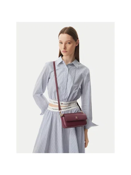 Tommy Hilfiger torebka crossbody z imitacji skóry czerwona