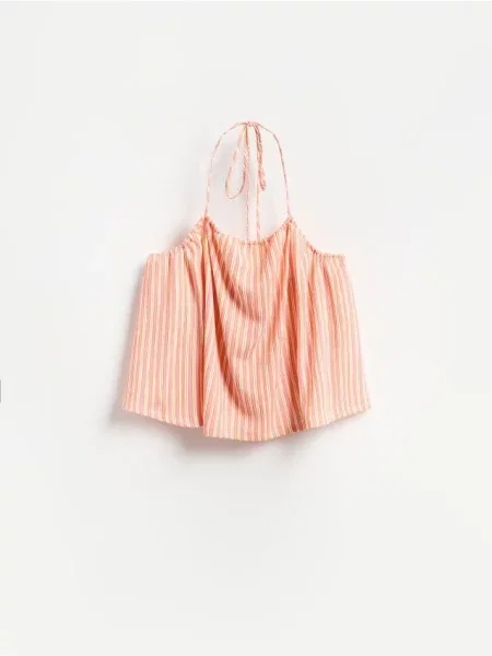 Reserved Top în dungi multicolor