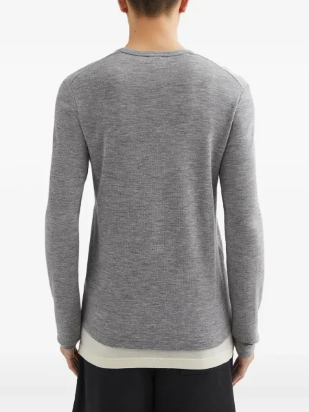 Tricou Jil Sander de lână gri