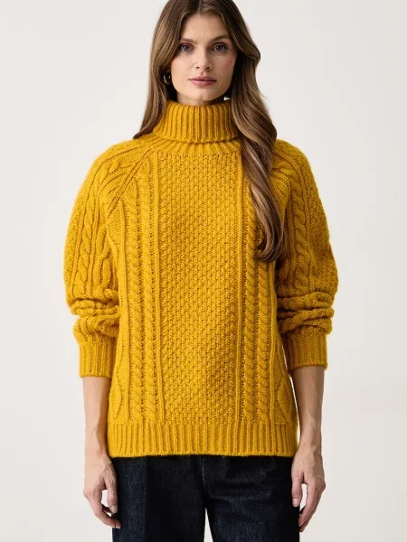 Weekend Max Mara sweter z wełną WKSSARONG żółty