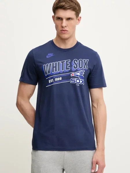 Тениска Nike Chicago White Sox тъмносиньо с принт бяло