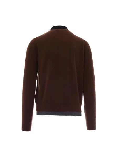 Sweter Marni z kaszmiru brązowy