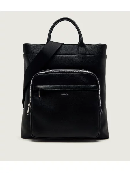 Geantă Calvin Klein Raised Tote negru