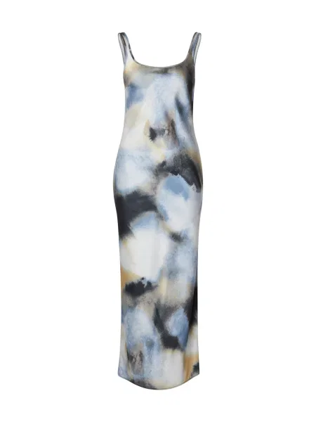 Samsøe Samsøe Šaty SUNNA tmavomodrá / modrosivá / horčicová / tmavosivá