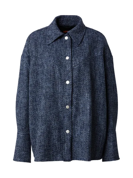 BOSS Geacă de primăvară-toamnă C_Jatessa bleumarin / albastru regal alb