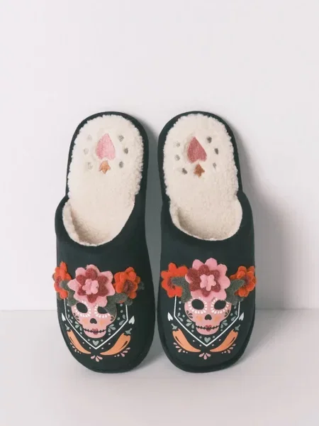 Women'secret Pantofle HALLOWEEN zelené