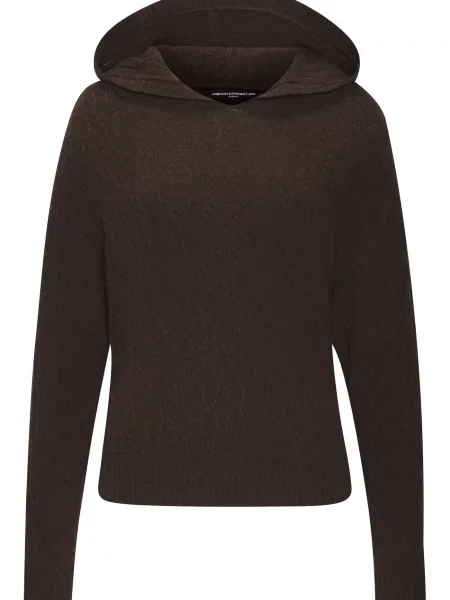 FRENCH CONNECTION Pulover ciocolatiu