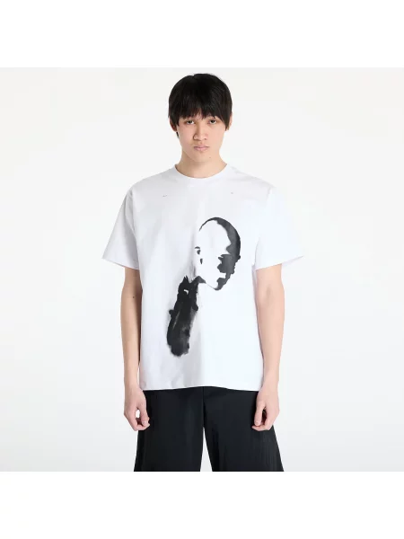 Tričko Heliot Emil s potiskem bílé