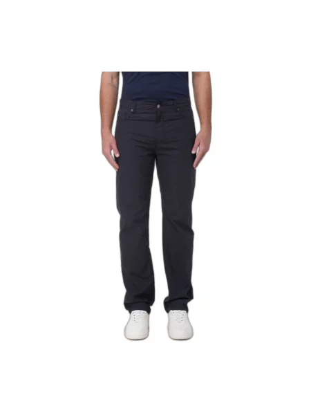 Spodnie Emporio Armani niebieskie