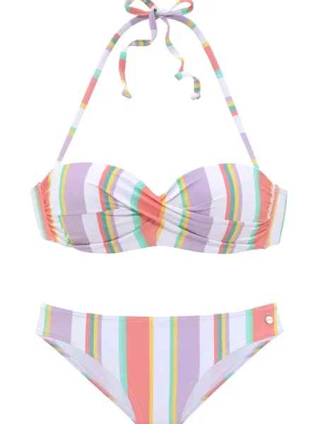 LASCANA Bikini / žad / svetlo lila / pitaja rumena
