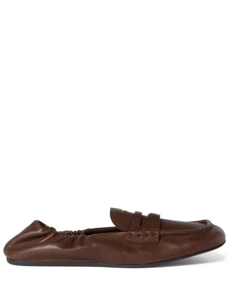 Pantofi loafer Miu Miu maro
