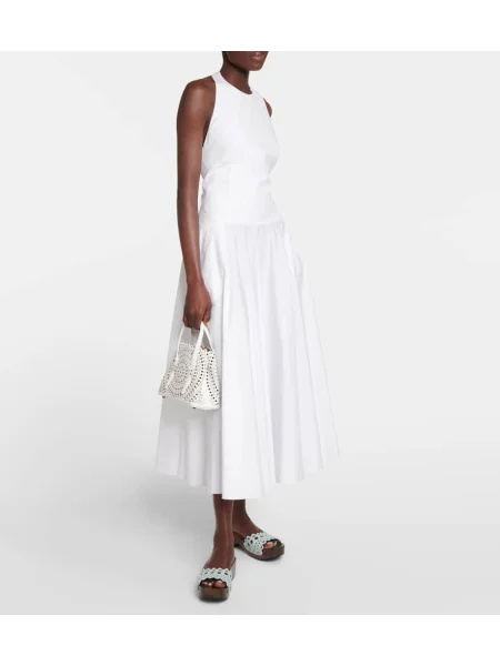 Sandale Alaïa din piele verde