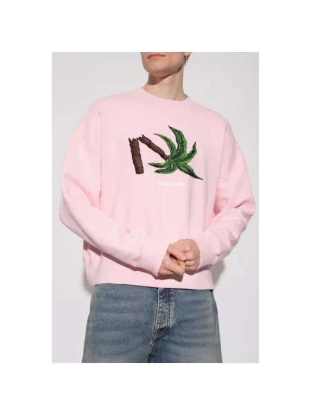 Bluza Palm Angels z nadrukiem różowa