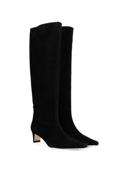 Botine Staud din piele de căprioară negru