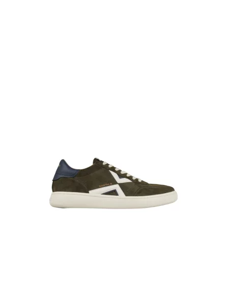 Sneakersy Blauer zamszowe z logo szare