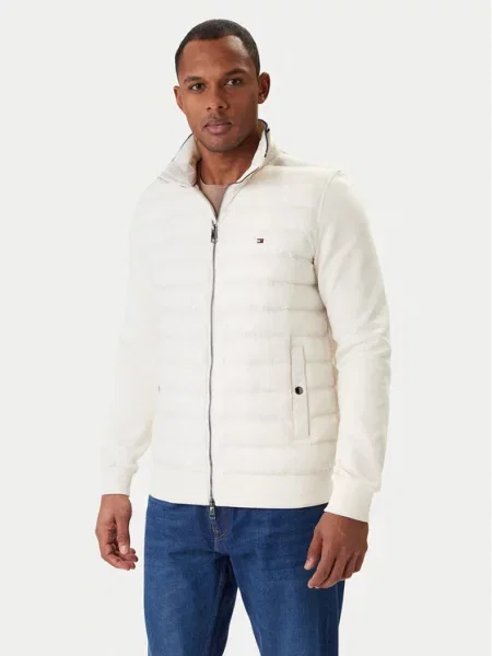 Tommy Hilfiger Преходно яке Mix Media Ess Кремав
