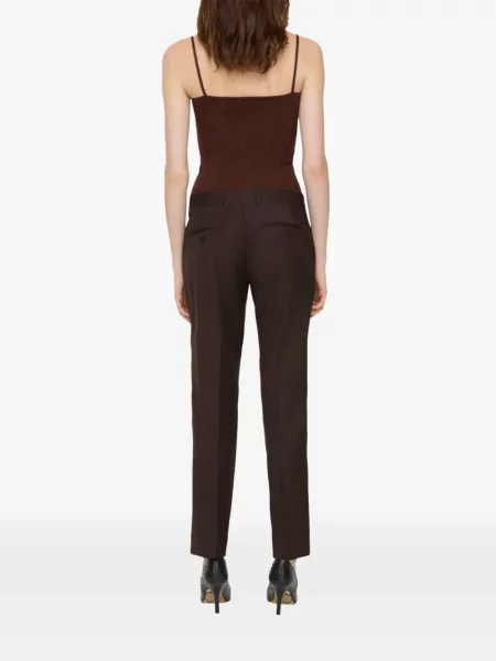 Pantaloni Burberry de lână maro