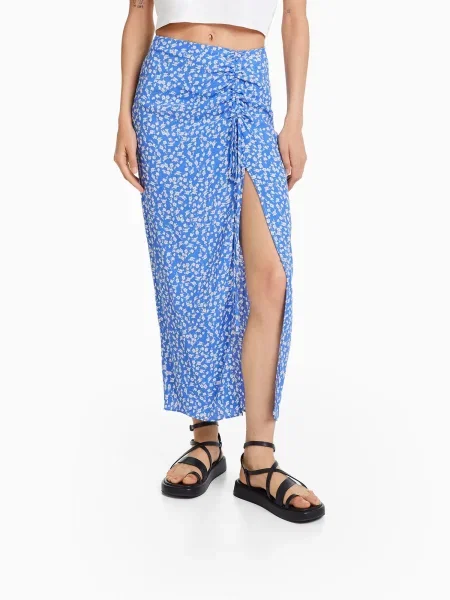 Bershka Szoknyák égkék fehér