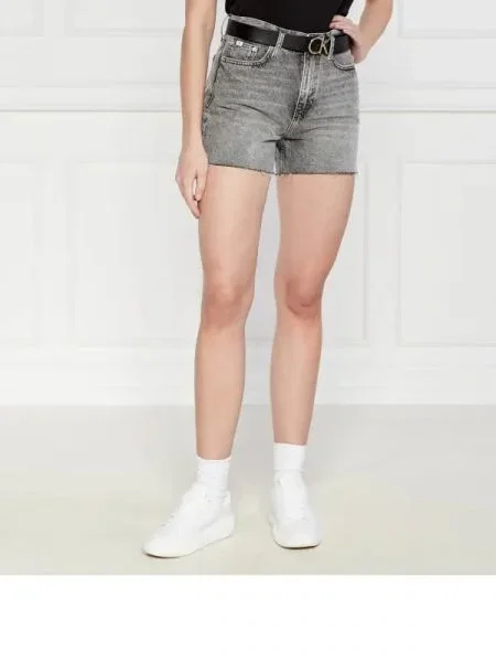 CALVIN KLEIN JEANS Farmer rövidnadrág | Mom Fit szürke
