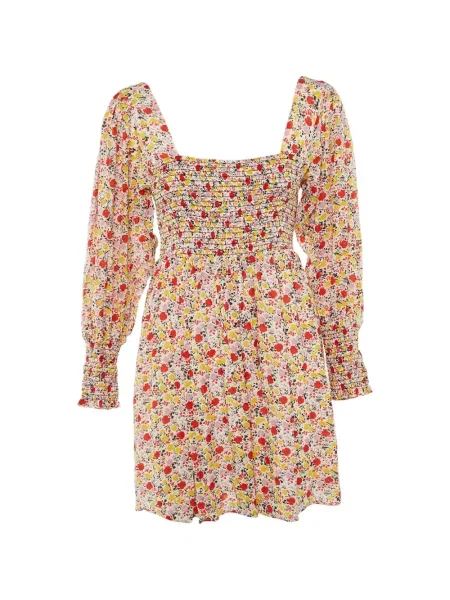 Rochie Ganni cu model floral cu imagine alb