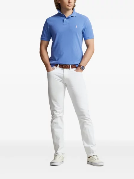 Кожени чорапи Polo Ralph Lauren с отворена пета с пейсли десен бяло