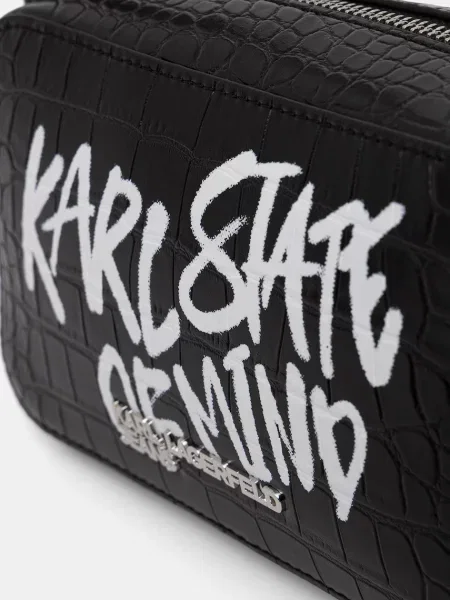 Кожаная сумка через плечо Karl Lagerfeld Jeans