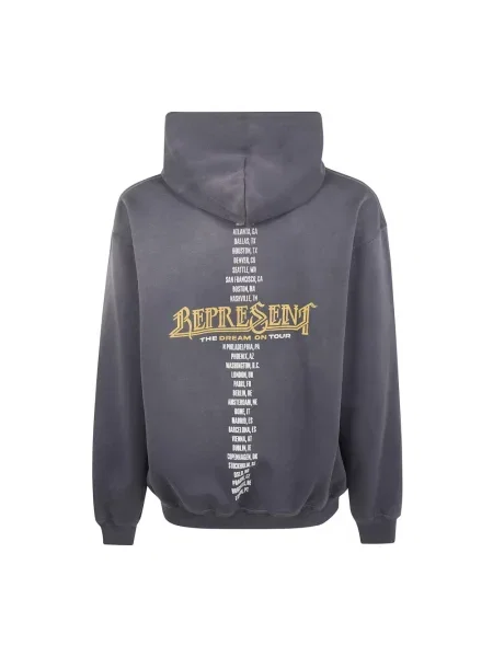 Bluza z kapturem Represent szara