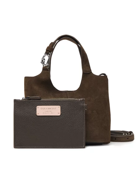 Τσάντα Coccinelle THE Coccinelle C-Easy Suede E1 THE 58 01 01 Χακί