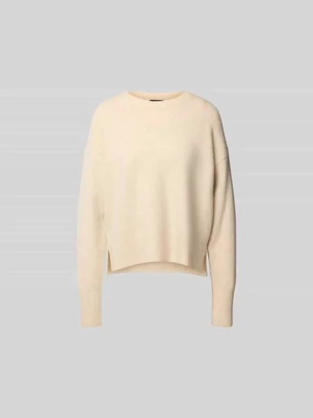 Sweter z kaszmiru z okrągłym dekoltem Joseph biały