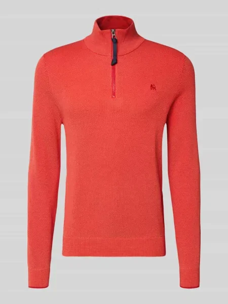 Sweter z dzianiny z kołnierzem zapinanym Lerros