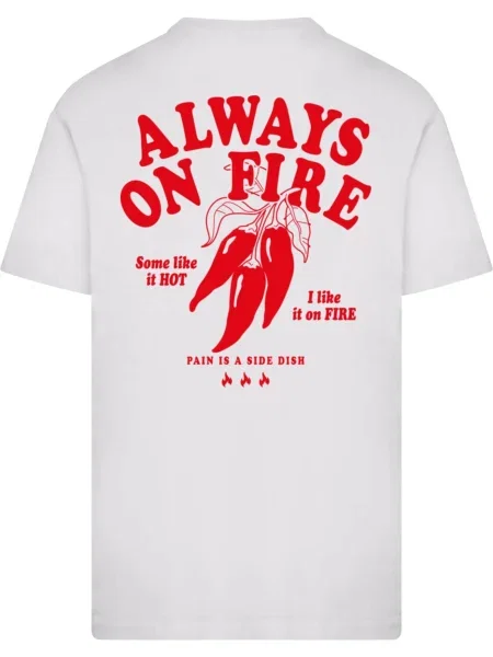 Mister Tee Tricou Always On Fire roșu alb