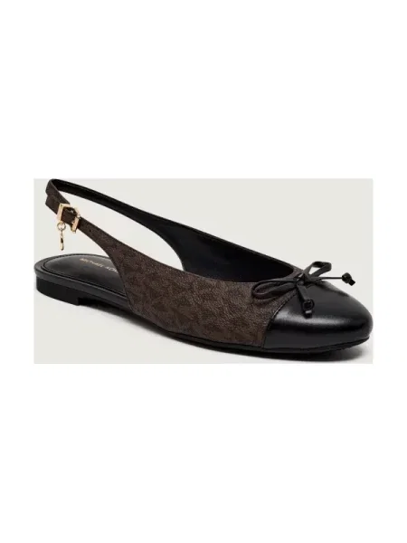 Michael Kors Balerini PIPER cu adaos de piele maro