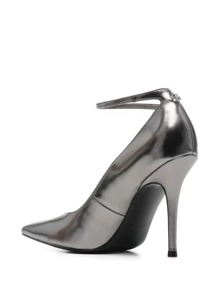 Pantofi cu toc Guess cu bretele gri