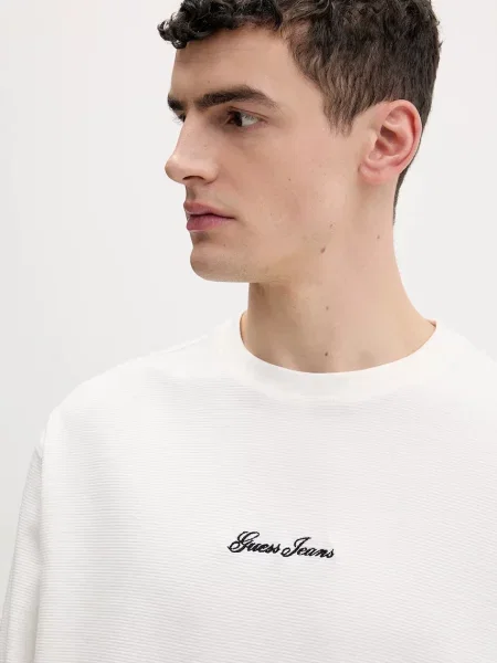 Однотонный лонгслив Guess Jeans бежевый