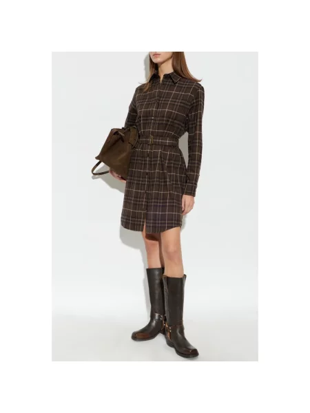 Sukienka Burberry brązowa