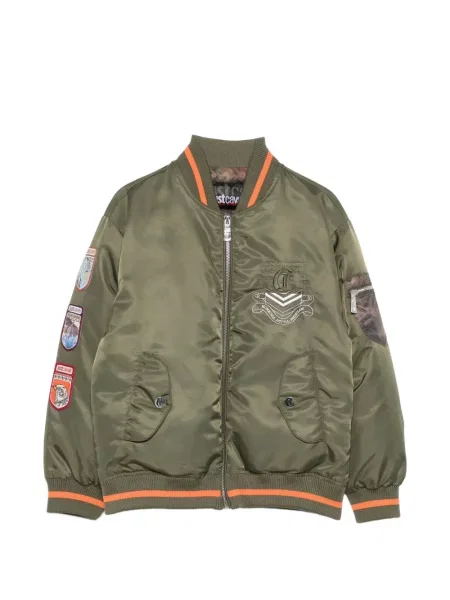 Kurtka bomber dziecięcy Roberto Cavalli zielony