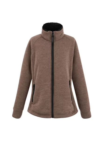 Bluza Polarowa Emilde Z Pełnym Zamkiem Błyskawicznym brązowa