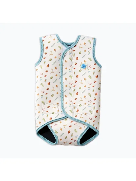 Детски неопренов костюм за плуване Splash About Baby Wrap little acorns синьо
