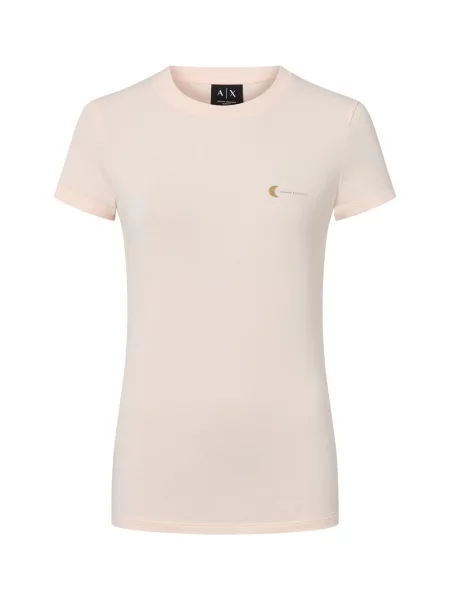 Armani Exchange Koszulka Kobiety jednolity S różowy