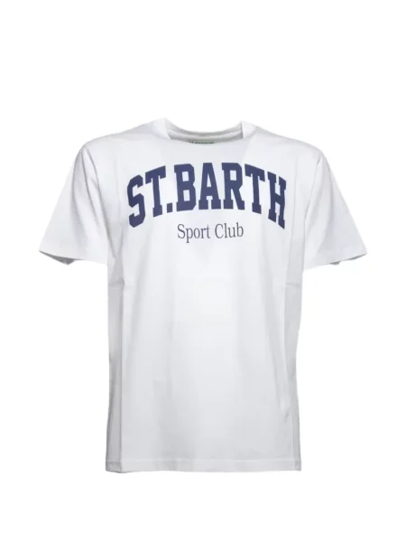 Tricou grafic Mc2 Saint Barth cu imagine alb