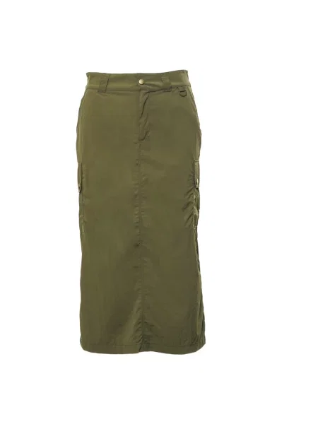 Spódnica midi Barbour do kolan zielona