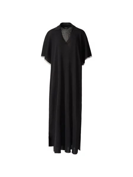 Gulerat rochie Fabiana Filippi cu decolteu în V de costum negru