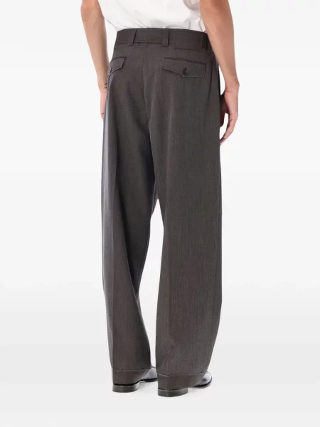 Pantaloni Mfpen de lână maro
