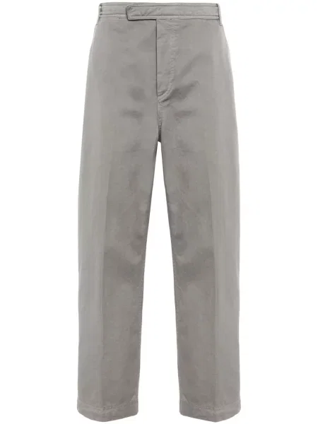 Pruhované chinos Thom Browne šedé